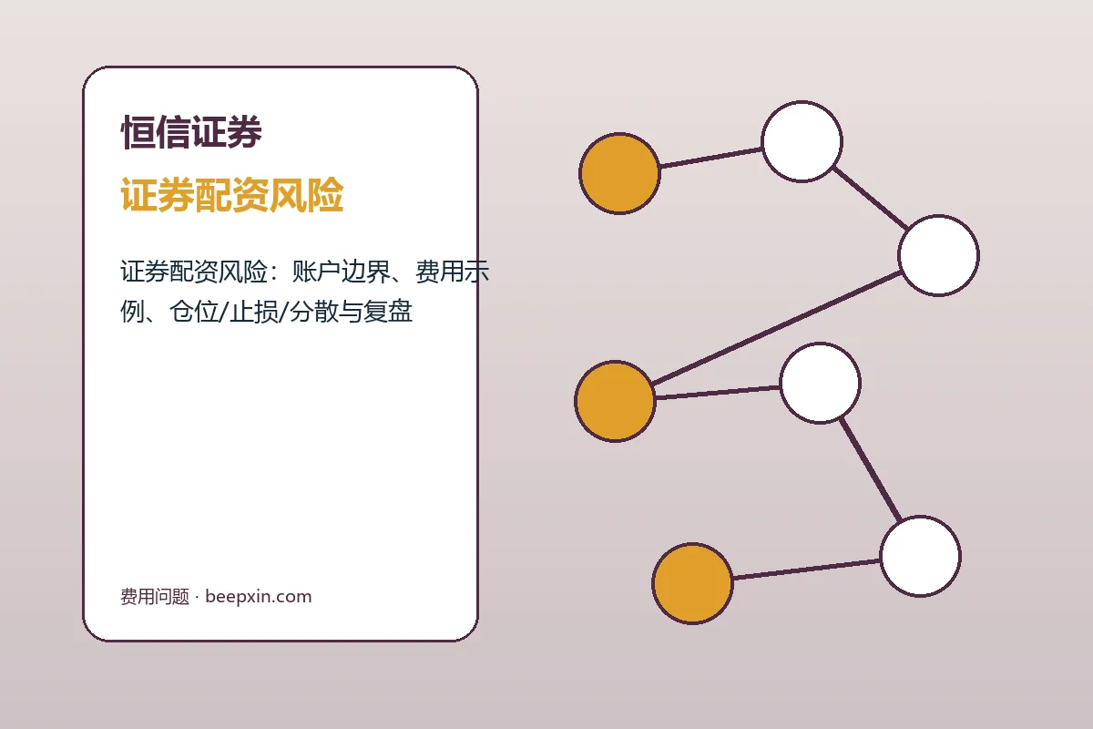 恒信证券方案条件与服务结构示意